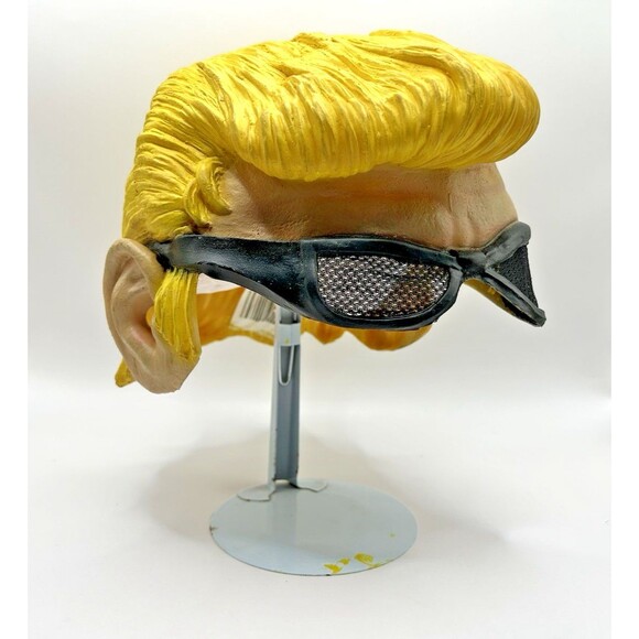 Paper Magic Group Rubber Halloween Costume Mask Johnny Bravo Half Mask 2002 Rare - Picture 6 of 15